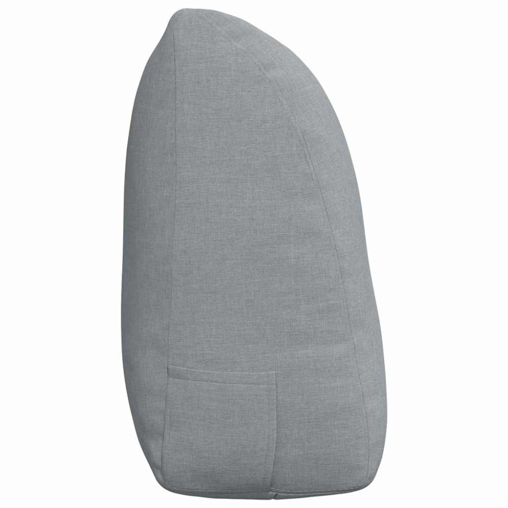Produktbild för Ryggkudde Ljusgrå 120 x 24 x 50 cm tyg