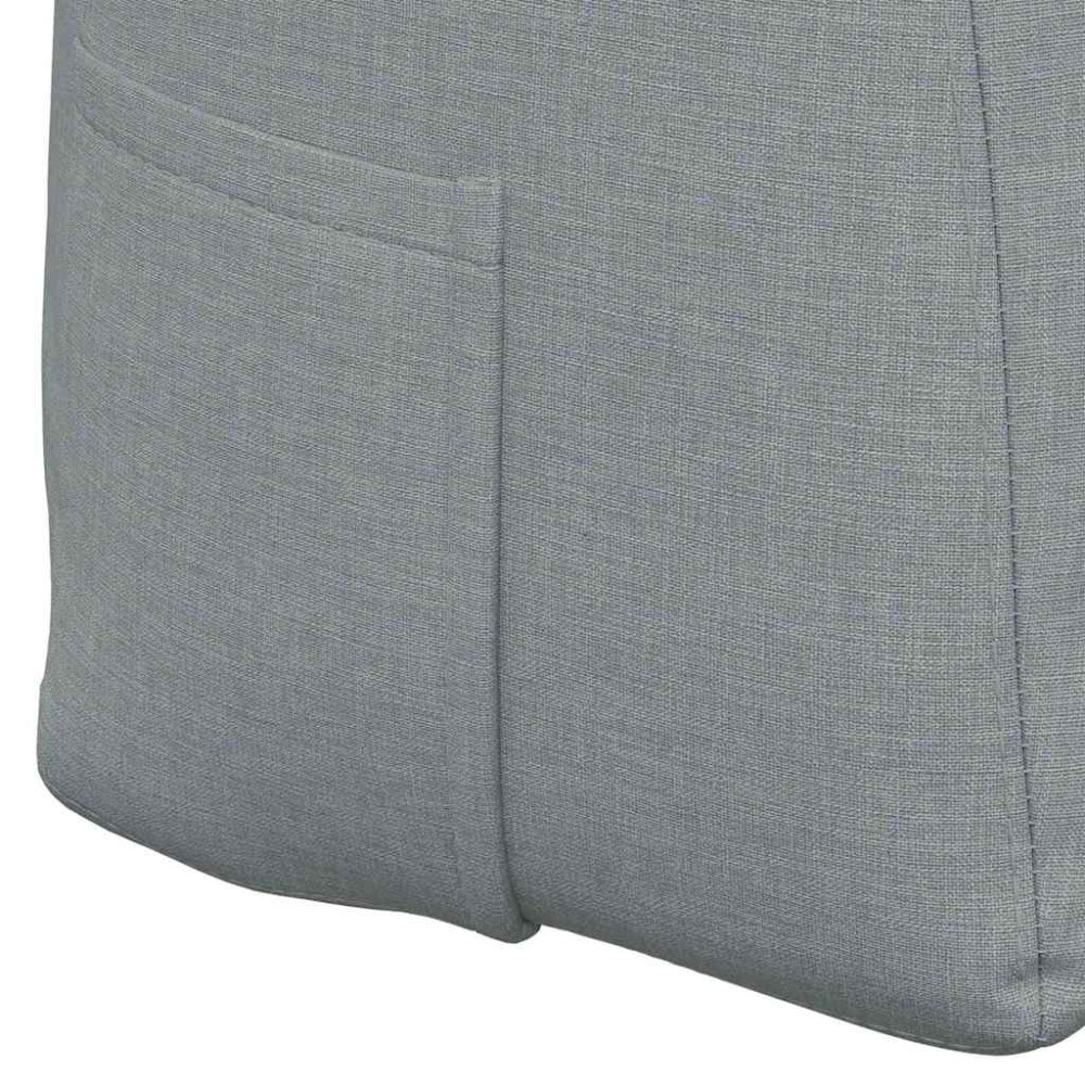 Produktbild för Ryggkudde Ljusgrå 120 x 24 x 50 cm tyg