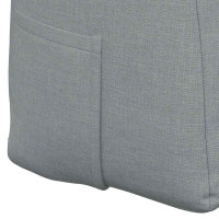 Produktbild för Ryggkudde Ljusgrå 120 x 24 x 50 cm tyg
