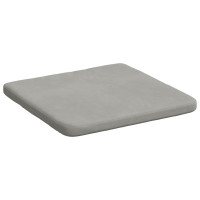 Produktbild för Sittkuddar 4 pcs Ljusgrå 40 x 40 x 3 cm Mikrofiber Tyg