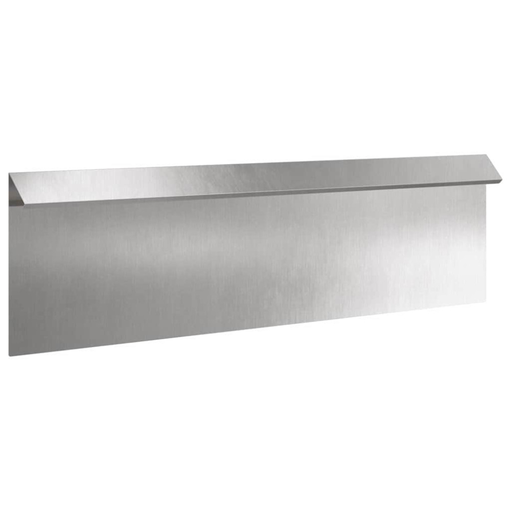 Produktbild för Snigelfence 16 pcs Silver 100 x 3,5 x 25 cm Rostfritt stål