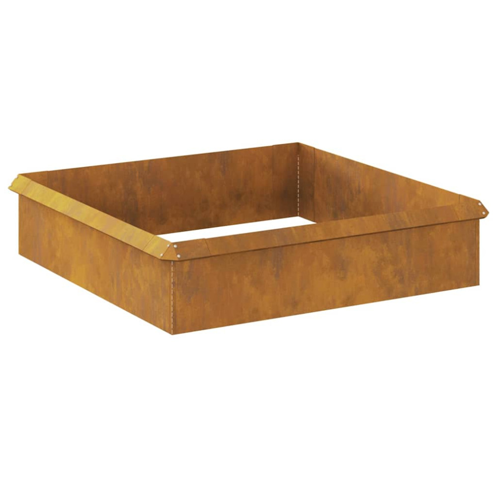 Produktbild för Snigelstaket 8 st 100 x 3,5 x 25 cm Väderbeständig stål Rostig