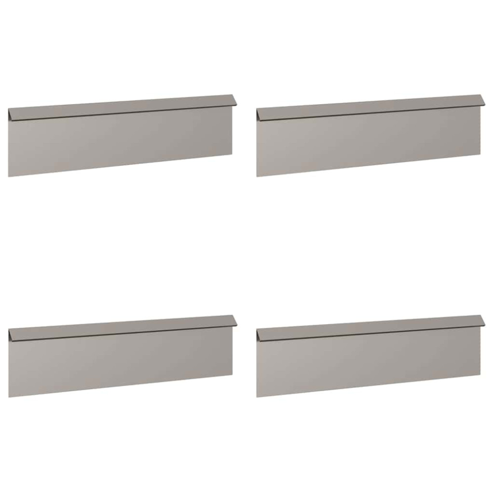 Produktbild för Snigelstaket 8 st 100 x 3,5 x 25 cm Väderbeständig stål Rostig