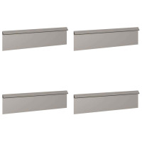 Produktbild för Snigelstaket 8 st 100 x 3,5 x 25 cm Väderbeständig stål Rostig