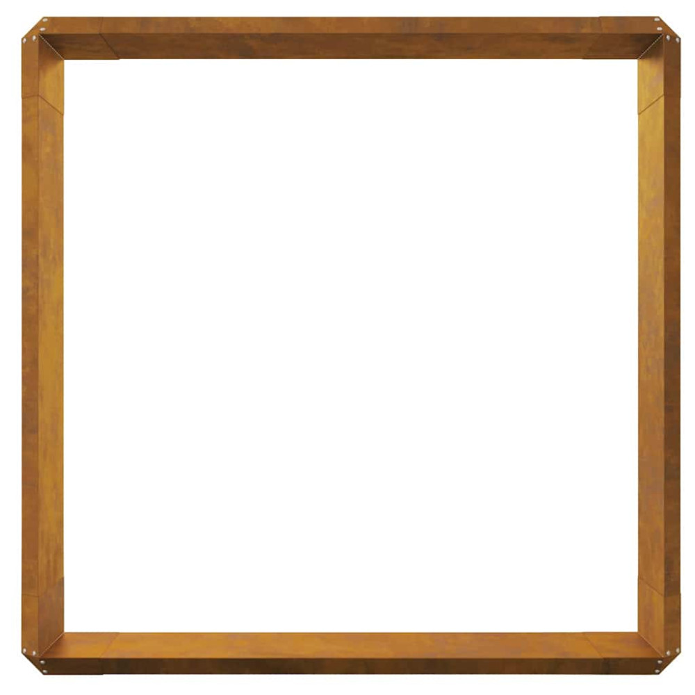 Produktbild för Snigelstaket 8 st 100 x 3,5 x 25 cm Väderbeständig stål Rostig