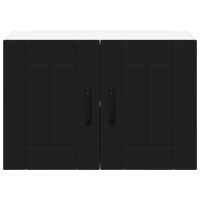 Produktbild för Väggskåp LUCCA Svart 60 x 31 x 40 cm Konstruerat trä