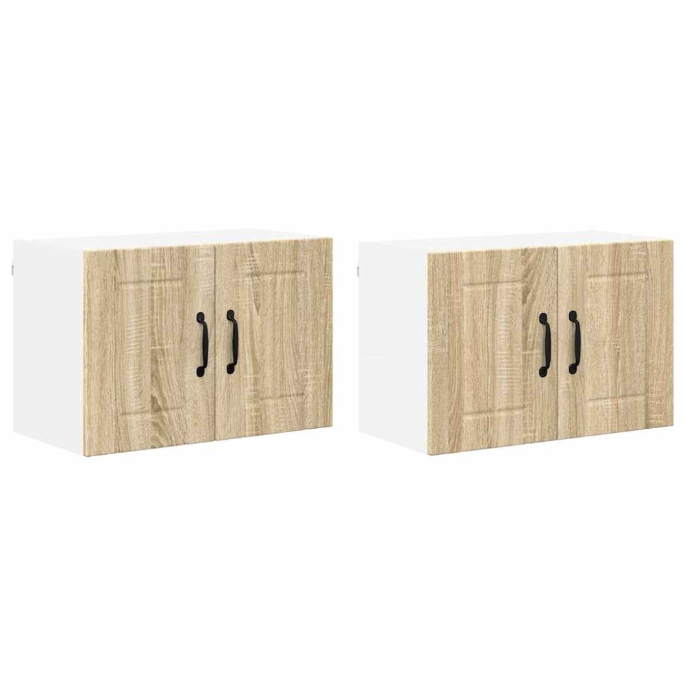 Produktbild för Väggskåp LUCCA 2 pcs Sonoma-ek 60 x 31 x 40 cm Konstruerat trä