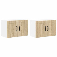 Produktbild för Väggskåp LUCCA 2 pcs Sonoma-ek 60 x 31 x 40 cm Konstruerat trä