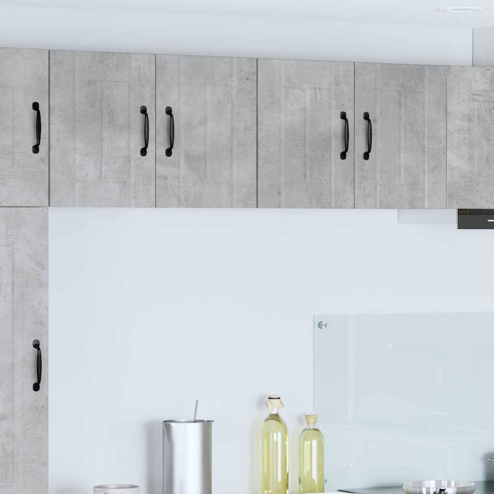 Produktbild för Väggskåp LUCCA 2 pcs Betonggrå 60 x 31 x 40 cm Konstruerat trä