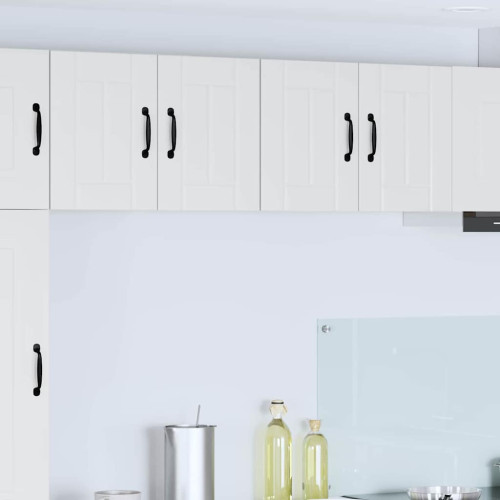 vidaXL Väggskåp LUCCA 2 pcs Vit högglans 60 x 31 x 40 cm