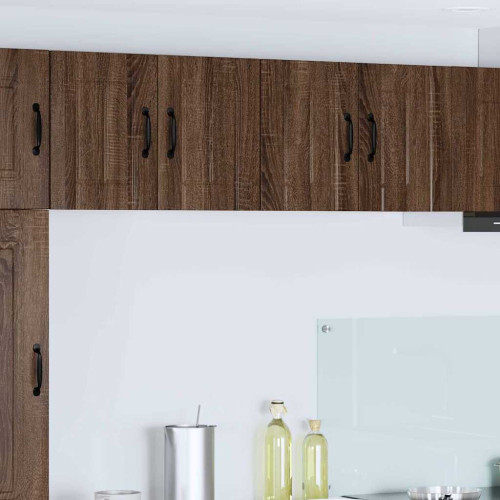 vidaXL Väggskåp LUCCA 2 pcs Brun ek 60 x 31 x 40 cm Konstruerat trä