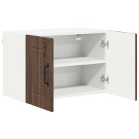 Produktbild för Väggskåp LUCCA 2 pcs Brun ek 60 x 31 x 40 cm Konstruerat trä