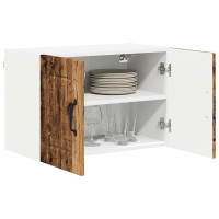 Produktbild för Väggskåp LUCCA 2 pcs Gammalt trä 60 x 31 x 40 cm