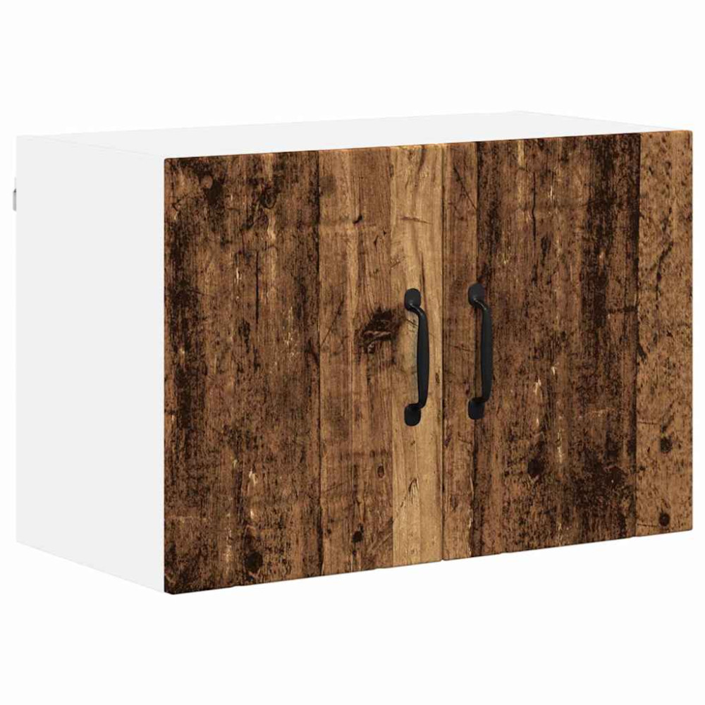 Produktbild för Väggskåp LUCCA 2 pcs Gammalt trä 60 x 31 x 40 cm