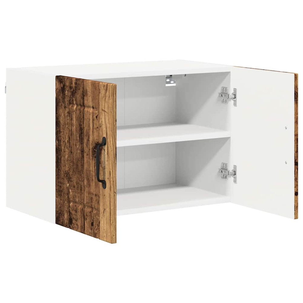 Produktbild för Väggskåp LUCCA 2 pcs Gammalt trä 60 x 31 x 40 cm