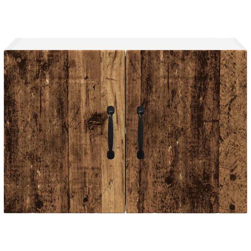 Produktbild för Väggskåp LUCCA 2 pcs Gammalt trä 60 x 31 x 40 cm