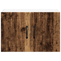 Produktbild för Väggskåp LUCCA 2 pcs Gammalt trä 60 x 31 x 40 cm