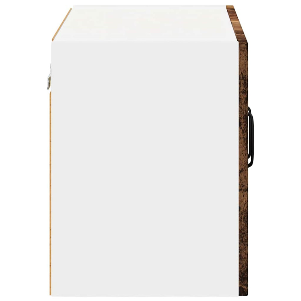 Produktbild för Väggskåp LUCCA 2 pcs Gammalt trä 60 x 31 x 40 cm