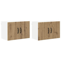 Produktbild för Väggskåp LUCCA 2 pcs Artisan-ek 60 x 31 x 40 cm Konstruerat trä