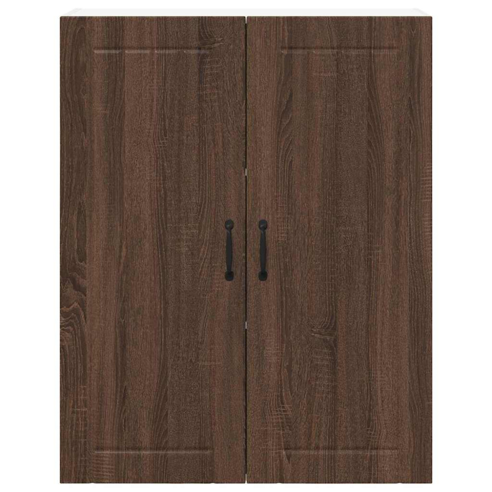 Produktbild för Väggskåp LUCCA Brun ek 80 x 31 x 100 cm Konstruerat trä