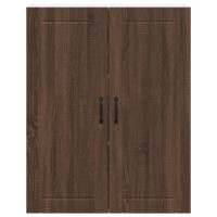 Produktbild för Väggskåp LUCCA Brun ek 80 x 31 x 100 cm Konstruerat trä