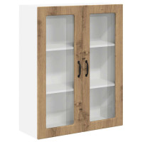 Produktbild för Väggglasförråd LUCCA Artisan-ek 80 x 31 x 100 cm