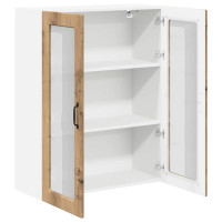 Produktbild för Väggglasförråd LUCCA Artisan-ek 80 x 31 x 100 cm