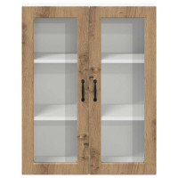 Produktbild för Väggglasförråd LUCCA Artisan-ek 80 x 31 x 100 cm