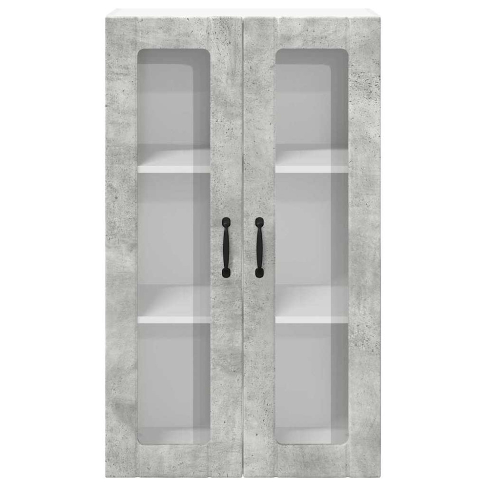 Produktbild för Väggglasförråd LUCCA Betonggrå 60 x 31 x 100 cm Konstruerat trä