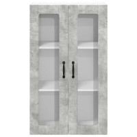 Produktbild för Väggglasförråd LUCCA Betonggrå 60 x 31 x 100 cm Konstruerat trä