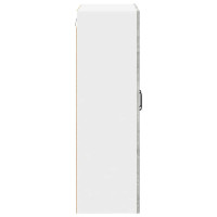 Produktbild för Väggglasförråd LUCCA Betonggrå 60 x 31 x 100 cm Konstruerat trä