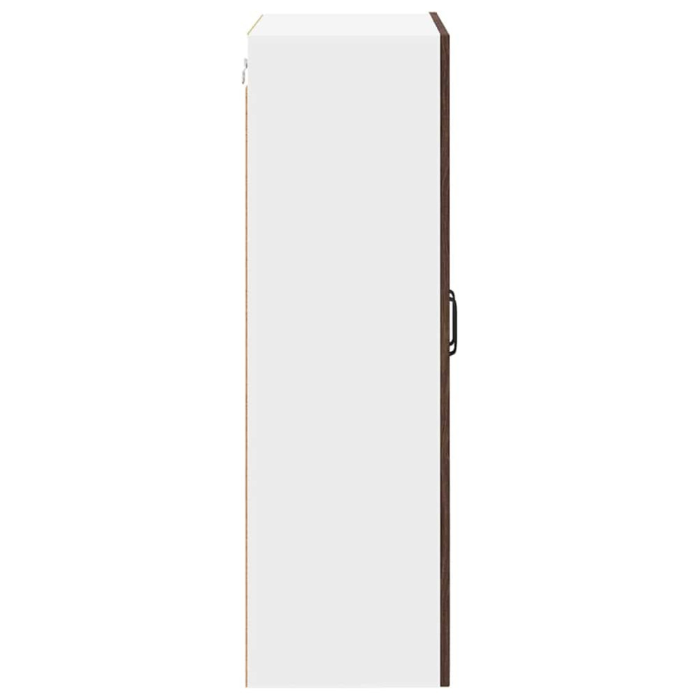 Produktbild för Väggglasförråd LUCCA Brun ek 60 x 31 x 100 cm Konstruerat trä