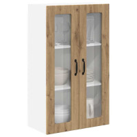Produktbild för Väggglasförråd LUCCA Artisan-ek 60 x 31 x 100 cm