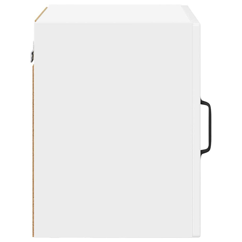Produktbild för Väggglasförråd PORTO 2 pcs Högblanka vita 40 x 31 x 40 cm