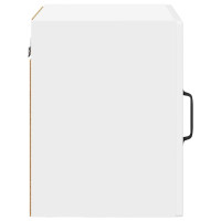 Produktbild för Väggglasförråd PORTO 2 pcs Högblanka vita 40 x 31 x 40 cm