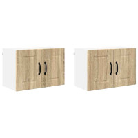 Produktbild för Väggskåp PORTO 2 pcs Sonoma-ek 60 x 31 x 40 cm Konstruerat trä