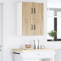 Produktbild för Väggskåp PORTO 2 pcs Sonoma-ek 60 x 31 x 40 cm Konstruerat trä