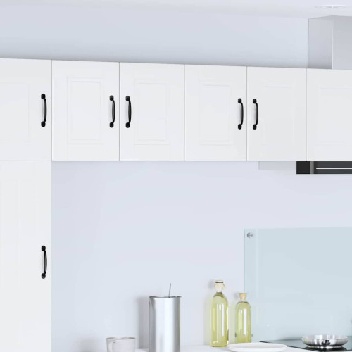 vidaXL Väggskåp PORTO 2 pcs Högblanka vita 60 x 31 x 40 cm