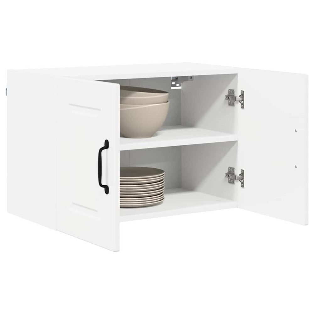 Produktbild för Väggskåp PORTO 2 pcs Högblanka vita 60 x 31 x 40 cm