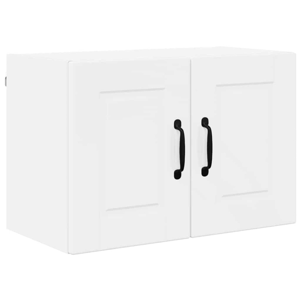 Produktbild för Väggskåp PORTO 2 pcs Högblanka vita 60 x 31 x 40 cm