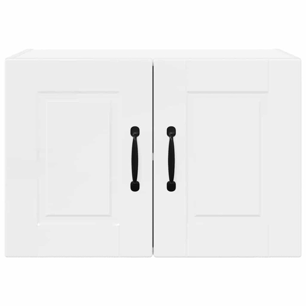 Produktbild för Väggskåp PORTO 2 pcs Högblanka vita 60 x 31 x 40 cm