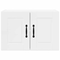 Produktbild för Väggskåp PORTO 2 pcs Högblanka vita 60 x 31 x 40 cm