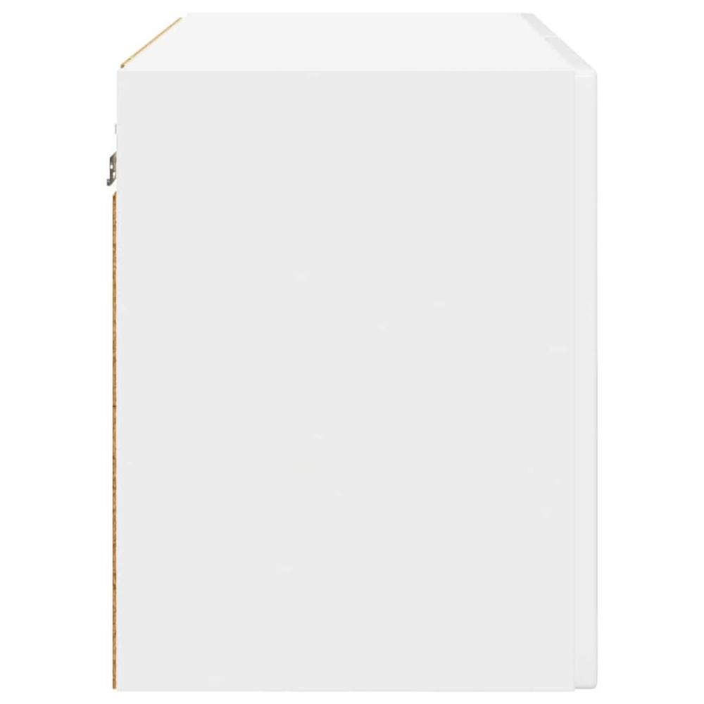 Produktbild för Väggskåp PORTO 2 pcs Högblanka vita 60 x 31 x 40 cm