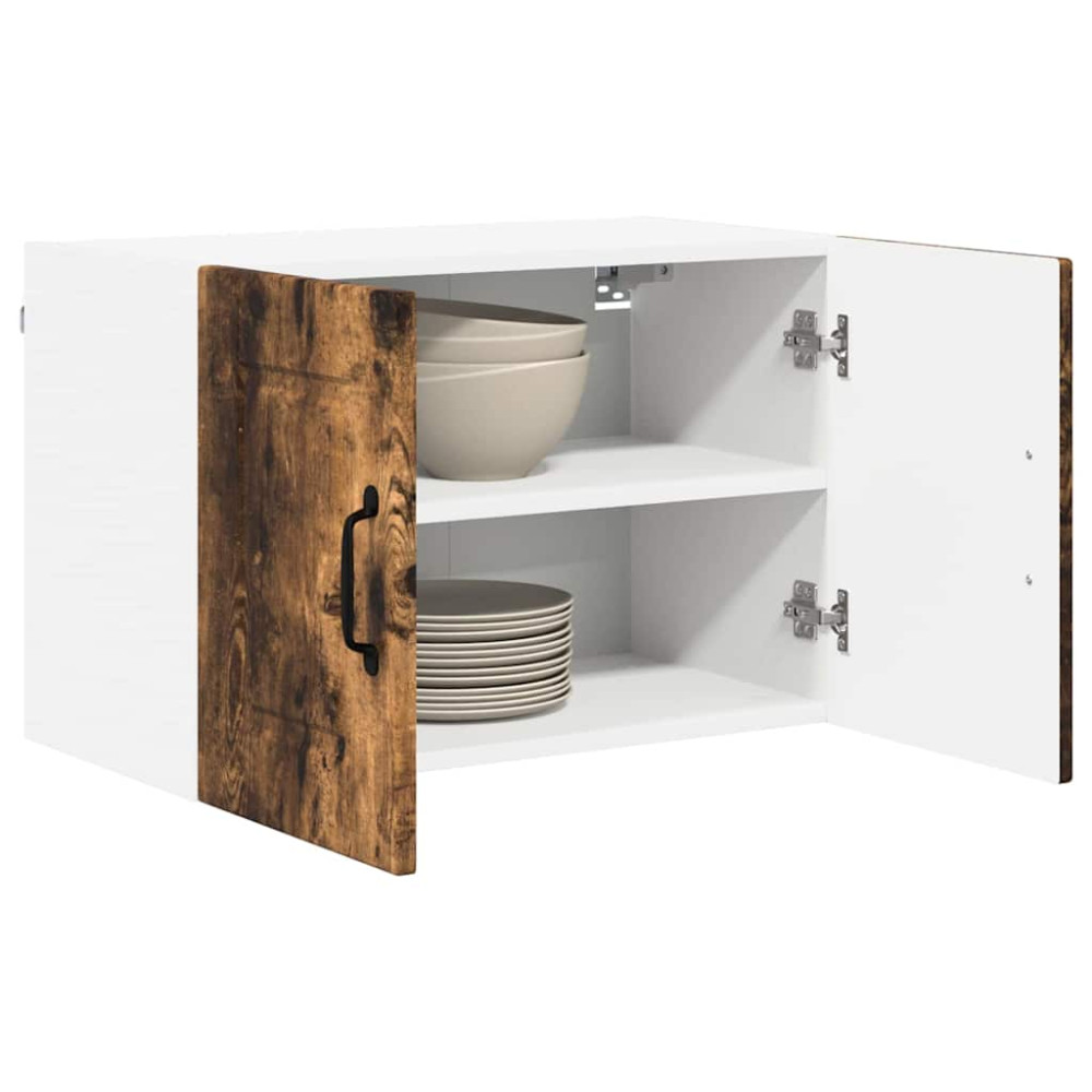 Produktbild för Väggskåp PORTO 2 pcs Rökt ek 60 x 31 x 40 cm Konstruerat trä