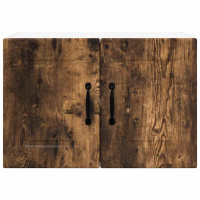 Produktbild för Väggskåp PORTO 2 pcs Rökt ek 60 x 31 x 40 cm Konstruerat trä