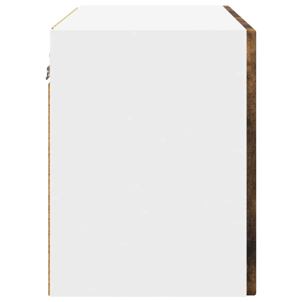 Produktbild för Väggskåp PORTO 2 pcs Rökt ek 60 x 31 x 40 cm Konstruerat trä