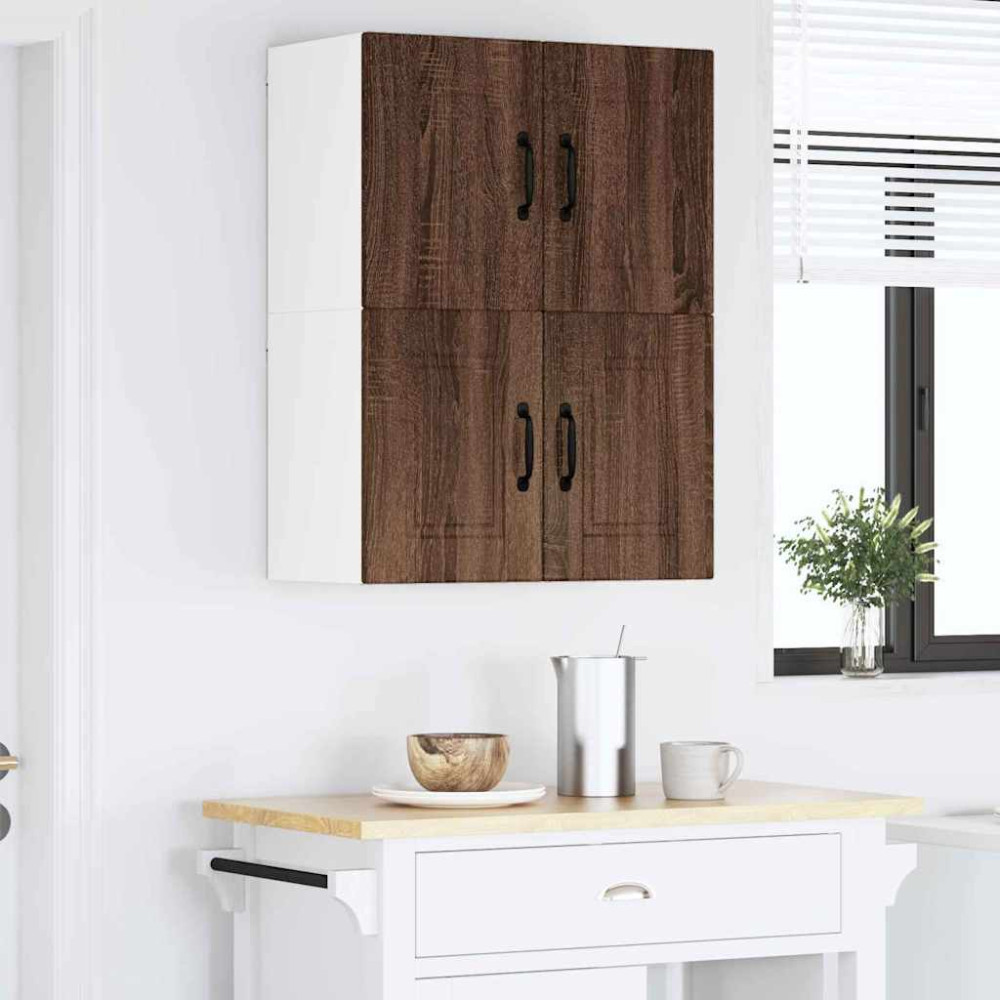 Produktbild för Väggskåp PORTO Brun Ek 60 x 31 x 40 cm Konstruerat trä