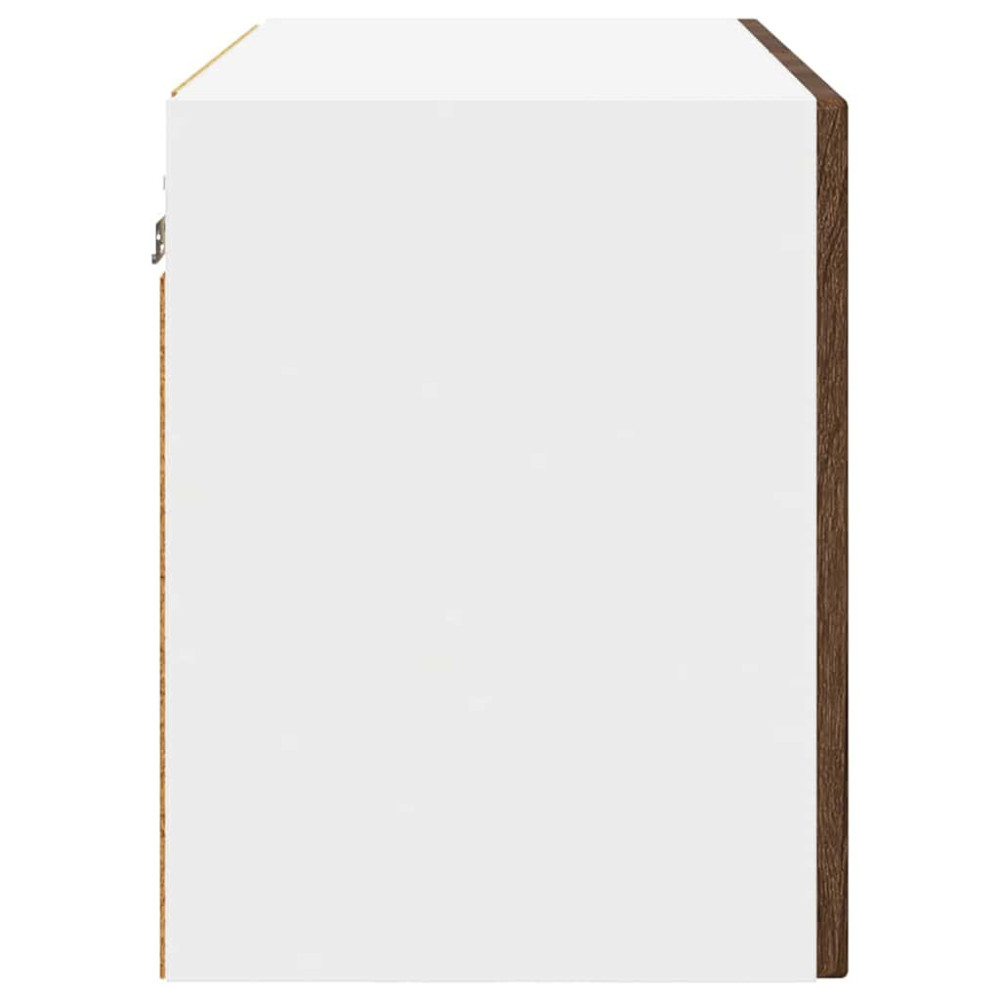 Produktbild för Väggskåp PORTO Brun Ek 60 x 31 x 40 cm Konstruerat trä