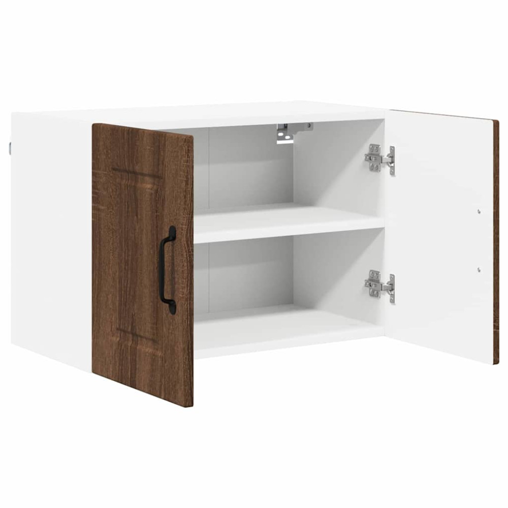 Produktbild för Väggskåp PORTO 2 pcs Brun Ek 60 x 31 x 40 cm Konstruerat trä