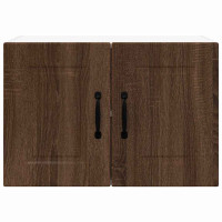 Produktbild för Väggskåp PORTO 2 pcs Brun Ek 60 x 31 x 40 cm Konstruerat trä